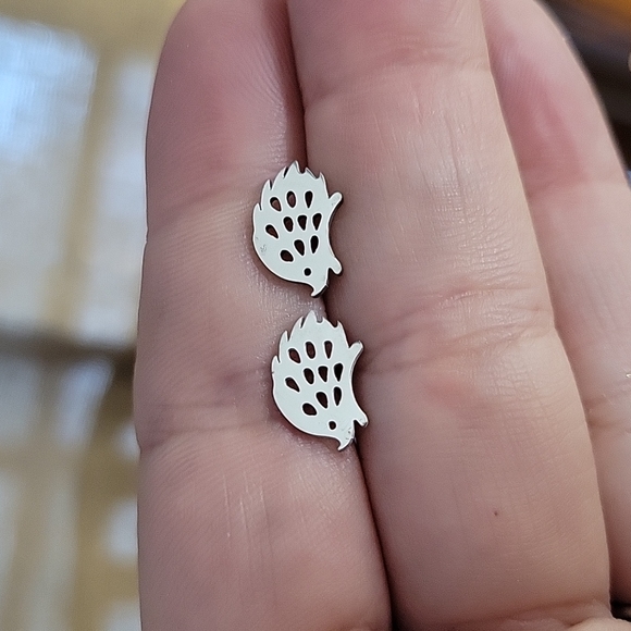 Other - Dainty Hedgehogs Stainless Steel Post Earrings
